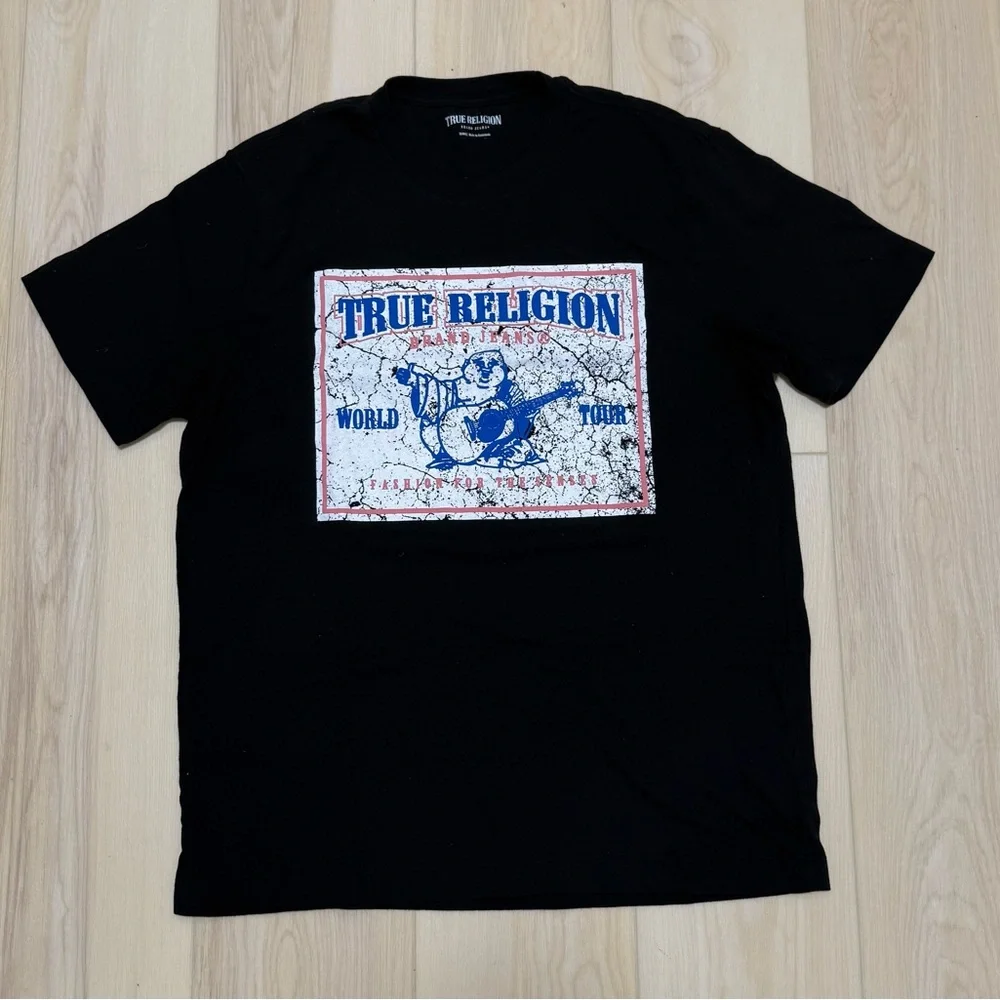 True Religion Black Graphic Tee